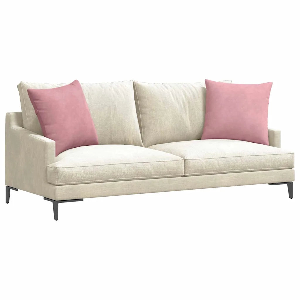 Cuscini da Divano 2 pcs Rosa 50 x 50 cm Tessuto in Cords 42013975