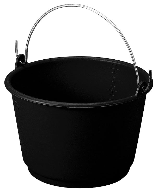 SECCHIO IN PLASTICA GRADUATO  lt. 18 - col. Nero 10.00 pz