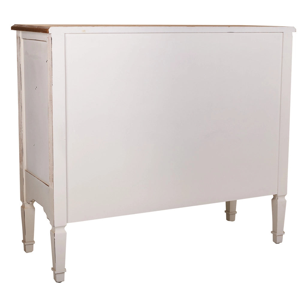 Credenza in legno bianco 100x40x86
