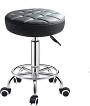 Sella idraulica con ruote - Nero - Sella idraulica regolabile in altezza - Ergonomica - Professionale per parrucchiere - Salone di bellezza - Tatuaggio - Ufficio