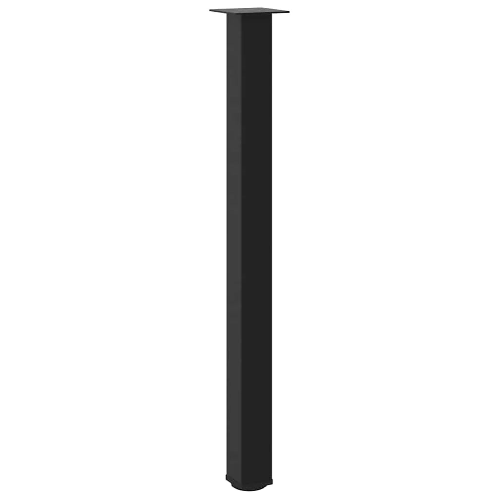 Set di 4 gambe moderne regolabili per tavolo da bar 110-112 cm in acciaio verniciato a polvere nero 02_0056777
