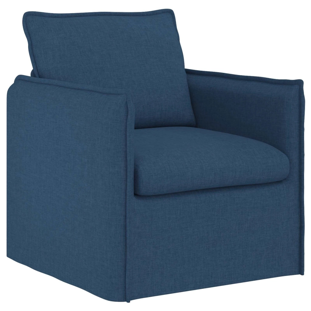 Divano 2 pcs Blu 196 x 82 x 85 cm Tessuto