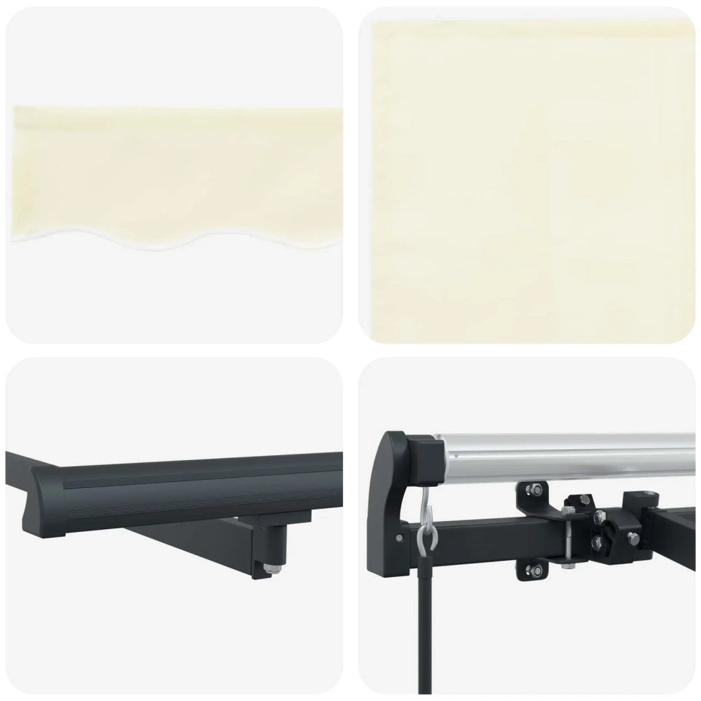 Tenda da Sole | Tenda Retrattile Crema 350 x 200 cm Tessuto