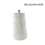 Trade Shop - Tronco Colore Bianco Base Supporto Per Albero Di Natale Effetto Legno Diam.23 -