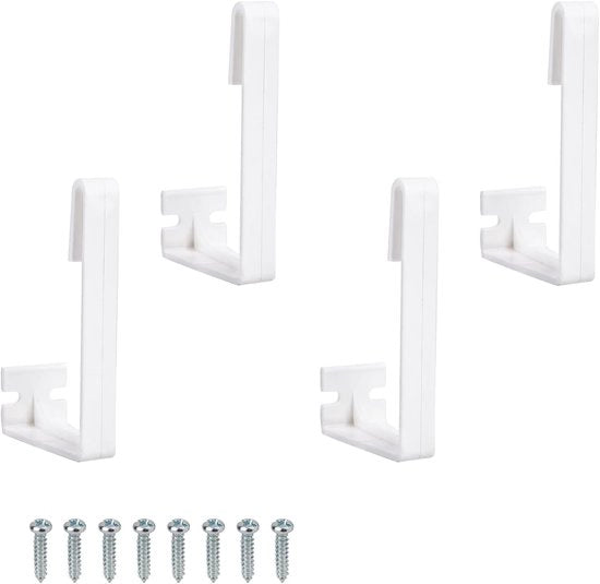 Kit di 4 Clip di Sostegno per Tende da Camper - Bevallatrice per Tende da Camper in Plastica - Supporto per Tende da Finestra - Accessori per Tende da Finestra - Hardware di Installazione per Camper.