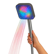Soffione Doccia LED RGB Multicolore Cromoterapia, Cambio Colore Automatico