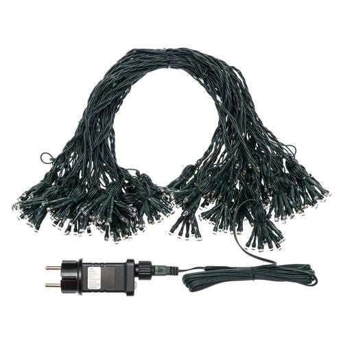 Catena LED bianco caldo 4x16m con timer