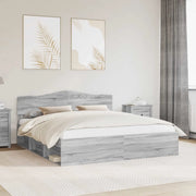 Struttura del letto Grigio Sonoma 180 x 200 cm Pino massello 3412867