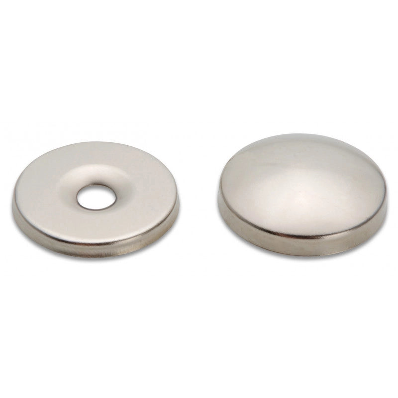 BORCHIA COPRIVITE BOMBATA 18 mm - Ottone nichelato - 200 pezzi