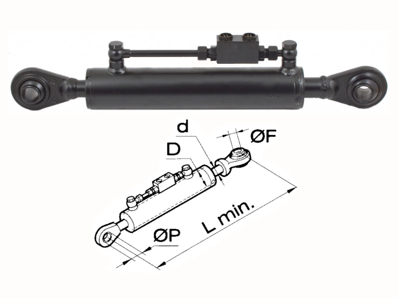 Braccio 3 punto idraulico Cermag per trattori LANDINI lunghezza 410-760 mm - 50764