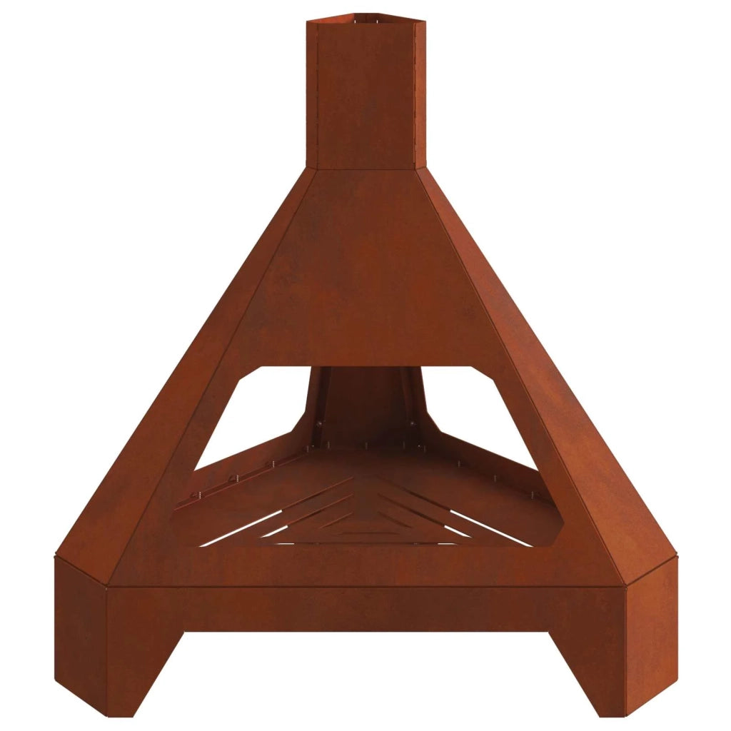 Braciere Ruggine 50 x 43 x 52 cm Acciaio Corten 858951