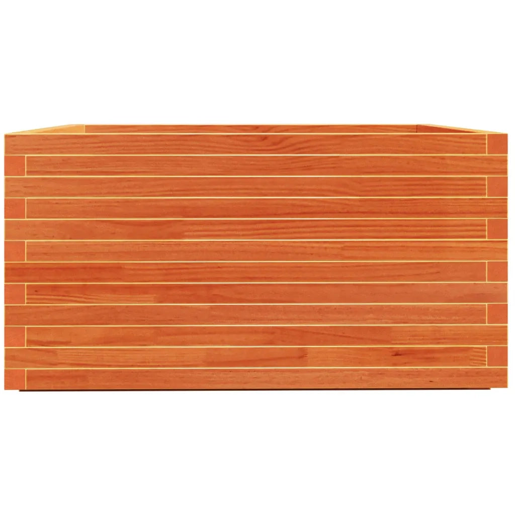 Fioriera Giardino Marrone Cera 90x90x49,5cm Legno Massello Pino 3282536