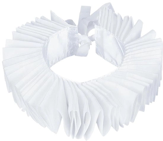 Collo retro design - Collo rimovibile - Ruches/Orlo - Collo a strati - Stile medievale - Materiale morbido e respirante - Collo falso