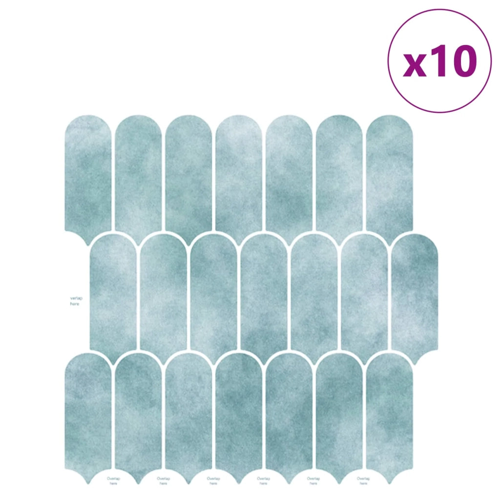 Piastrella Piuma 10 pcs Verde 30 x 30 cm Poliuretano e PET 42046201
