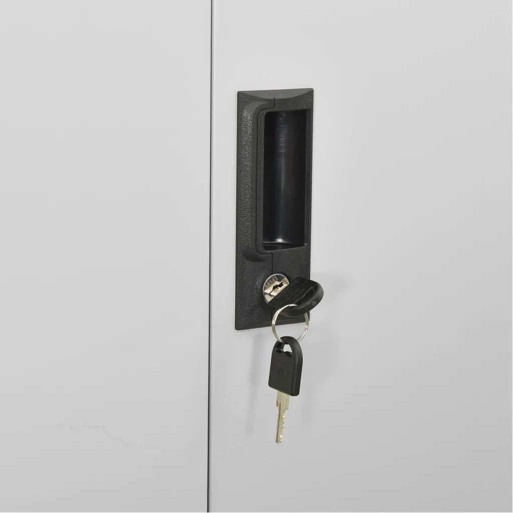 Armadio per Ufficio Grigio Chiaro 90x40x180 cm in Acciaio 336414