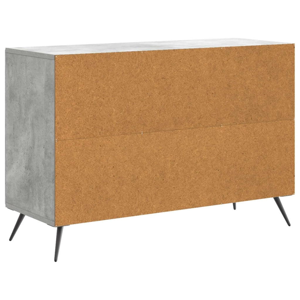 Credenza | Madia | Buffet da pranzo | Armadio da pranzo Grigio Cemento 89 x 34,5 x 60 cm Legno ingegnerizzato