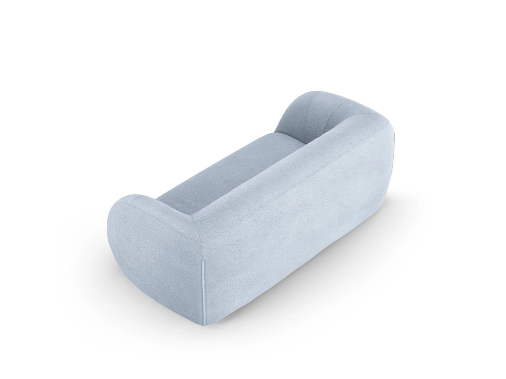 Cosmopolitan Design - Divano "Essen" 2 posti in bouclé azzurro 