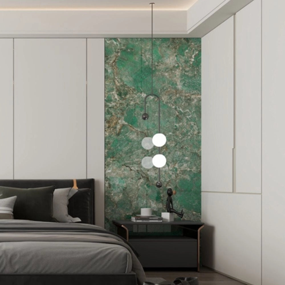 Pannello decorativo effetto marmo verde lucido 122x300 PANGH168 – Design per ogni spazio