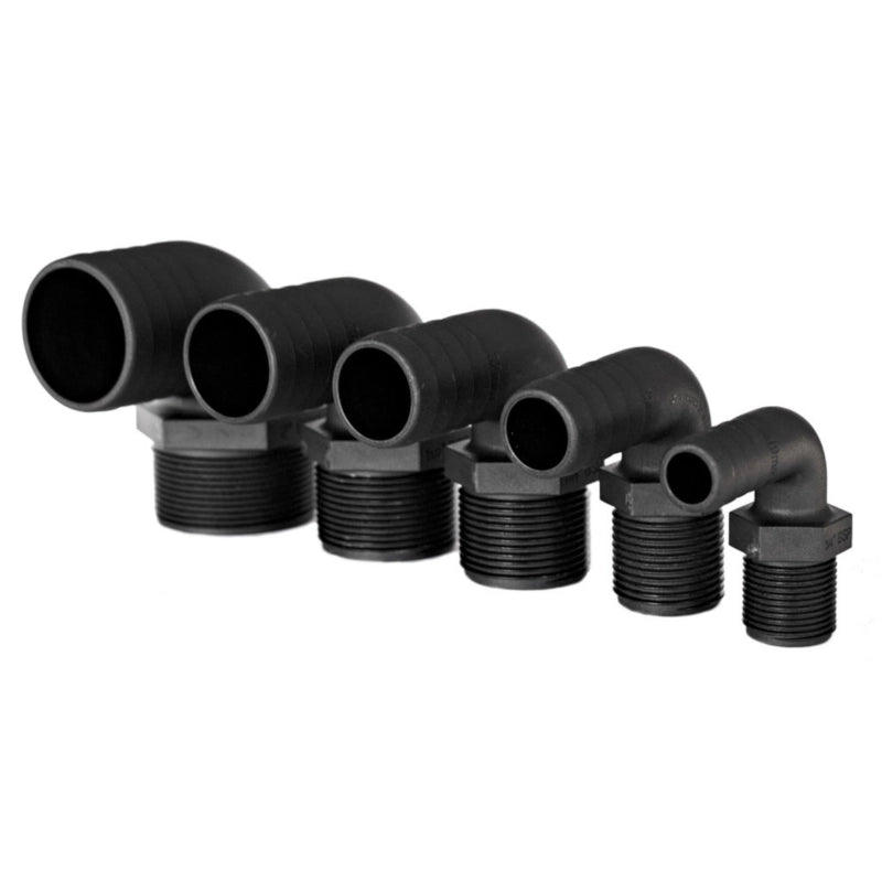 PORTAGOMMA NERO 90° FILETT 1/2 13MM THREAD 1/2 "- HOSE HOLDER 13 MM