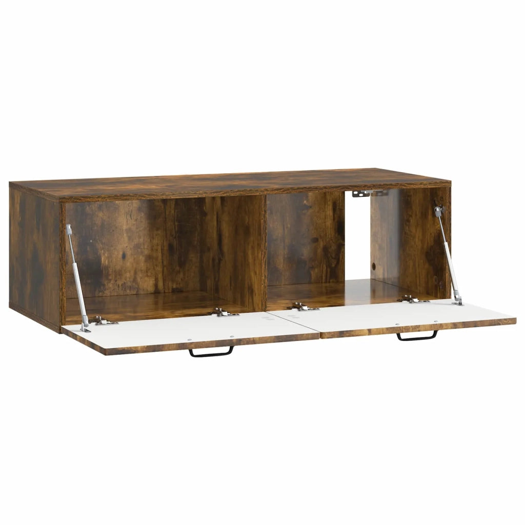 Mobile TV da Muro | Armadietto TV | Mobile Porta TV Rovere Fumo 98 x 41 x 30 cm
