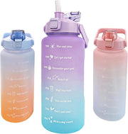 Bicchiere da 2 litri - BPA libero - bicchiere sportivo - blu e viola