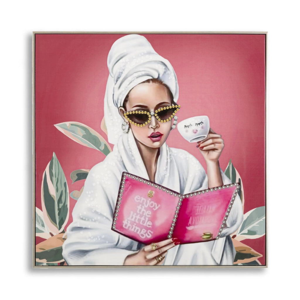 Stampa su Tela Relax, Multicolore, Tessuto, 82x82x4 cm