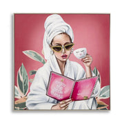 Stampa su Tela Relax, Multicolore, Tessuto, 82x82x4 cm