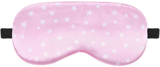 Slaapmasker in Seta con Cinturino Regolabile e Blocco Luce per Migliorare la Qualità del Sonno (Rosso)