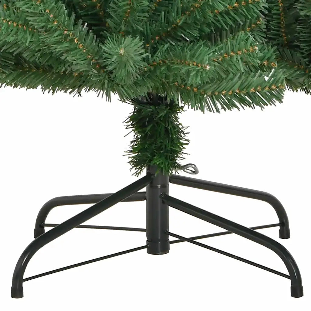 Albero di Natale Artificiale con Rami Pieghevoli Verde 180 cm 3395490