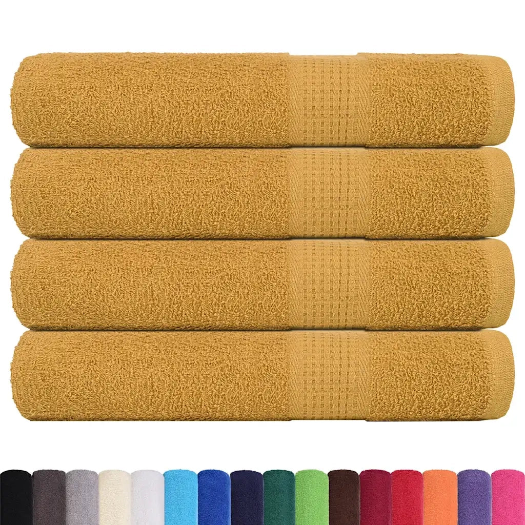 Asciugamani per sauna FROGN 4 pz | Teli per bagno Oro 80x200 cm 360 g/m2