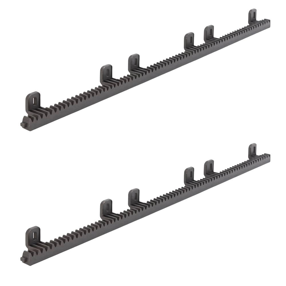 Kit 2 cremagliere nylon m4 con inserto metallico per cancelli scorrevoli