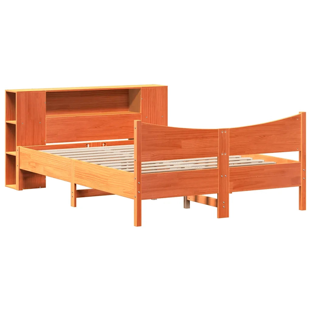 Giroletto senza Materasso Marrone Cera 140x200cm Massello Pino 3323301
