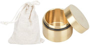 Cassetto di Stoccaggio Acqua-Resistente - Cassa per Gioielli in Ottone - Cassetto di Stoccaggio Mini - Cassetto di Stoccaggio per Gioielli - Cassetto di Stoccaggio per Interni/Esterni - Diametro Esterno 5,9 cm - Cassetto per Gioielli