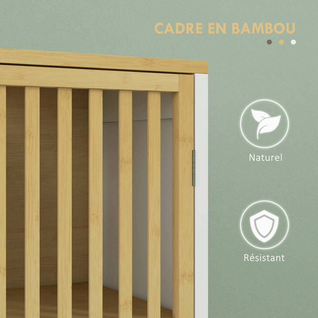 Mobile sottolavabo con ante e ripiano regolabile ¨C Xylo ¨C Bamb¨´ e MDF 60x30x70 cm