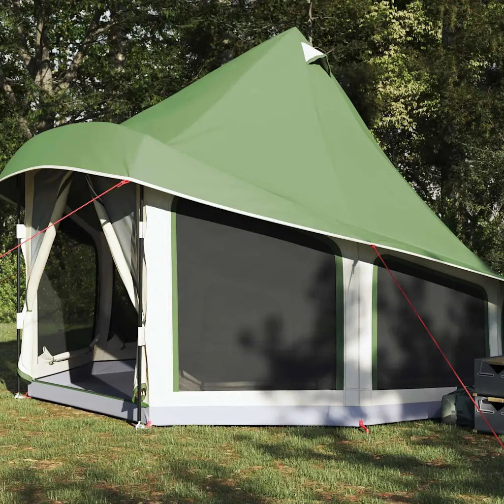 Tenda Tipi con tetto-Tenda da campeggio Verde 404 x 370 x 270 cm taffet¨¤