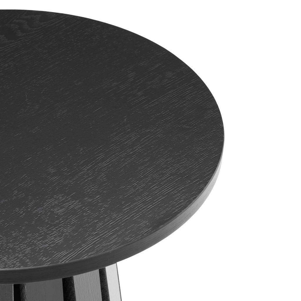 LIVTavolino rotondo in stile scandinavo nero