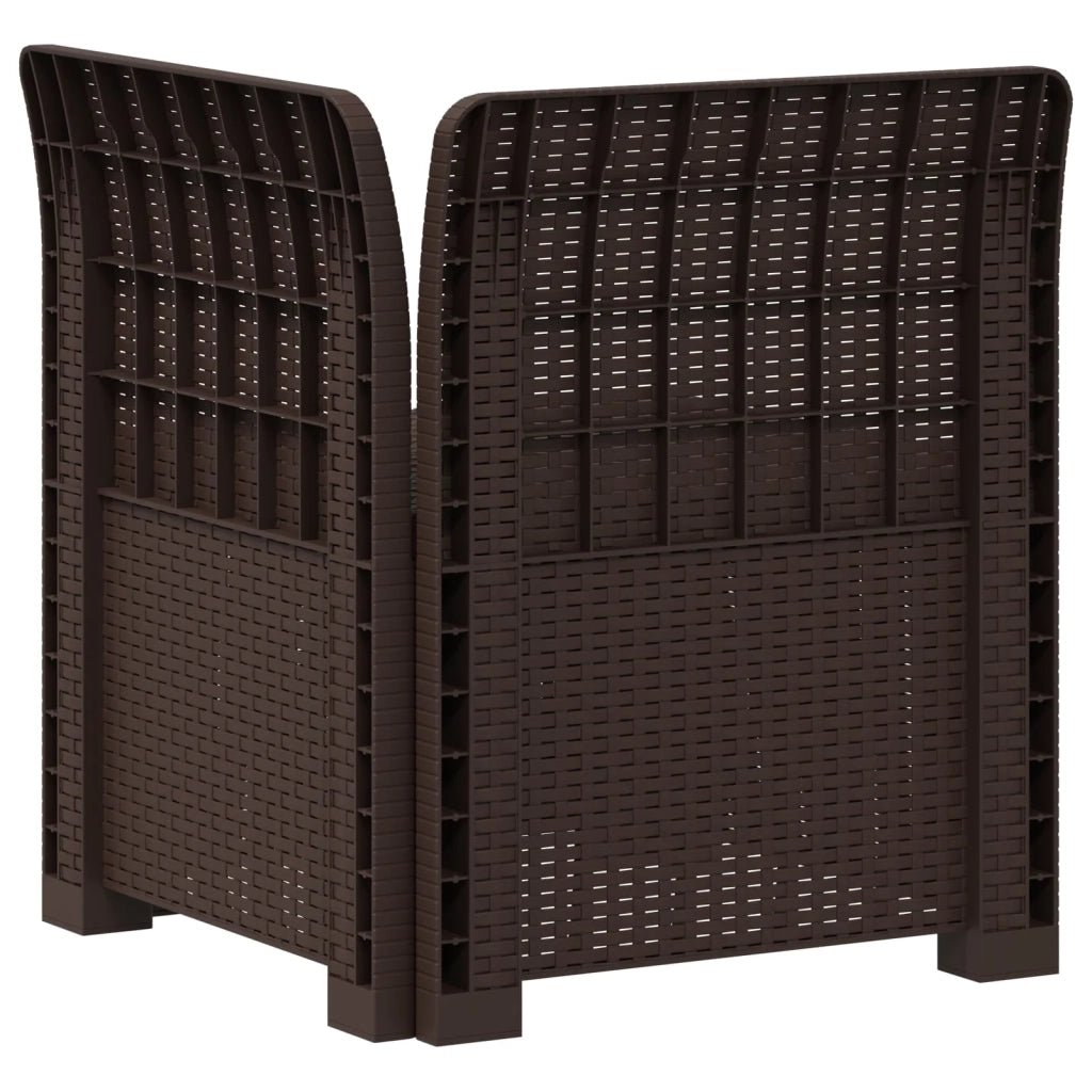 Divano da esterno-Divano da Giardino a 1 Posto con Cuscino Aspetto Rattan PP 919758