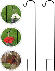 Stecchi per giardino in metallo - 2 pezzi - Nero - 120 cm