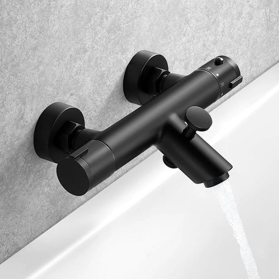 Bagnata con Blocco di Sicurezza - Nero - Adatta per Doccia e Vasca da Bagno