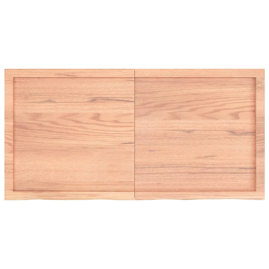 Piano Bagno Marrone 120x60x(2-6) cm Legno Massello Trattato 3156144