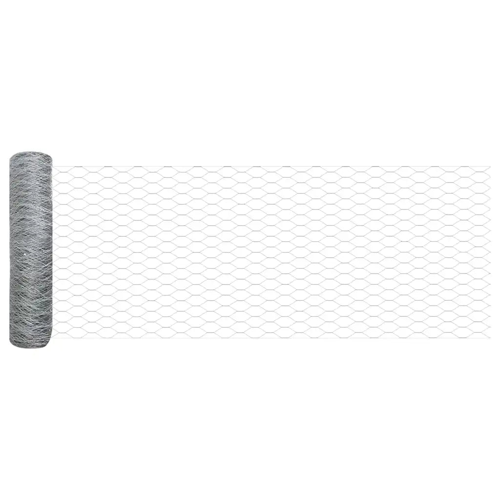 Palo della recinzione Argento 50 x 0,8 m (rete 36 mm) Acciaio
