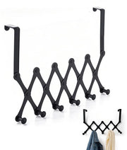 Hanger per porta con 5 ganci, robuste ganci per abbigliamento per la porta, hanger per appendere giacche, borse e altro, hanger per porta spaziale per camera da bagno, camera da letto