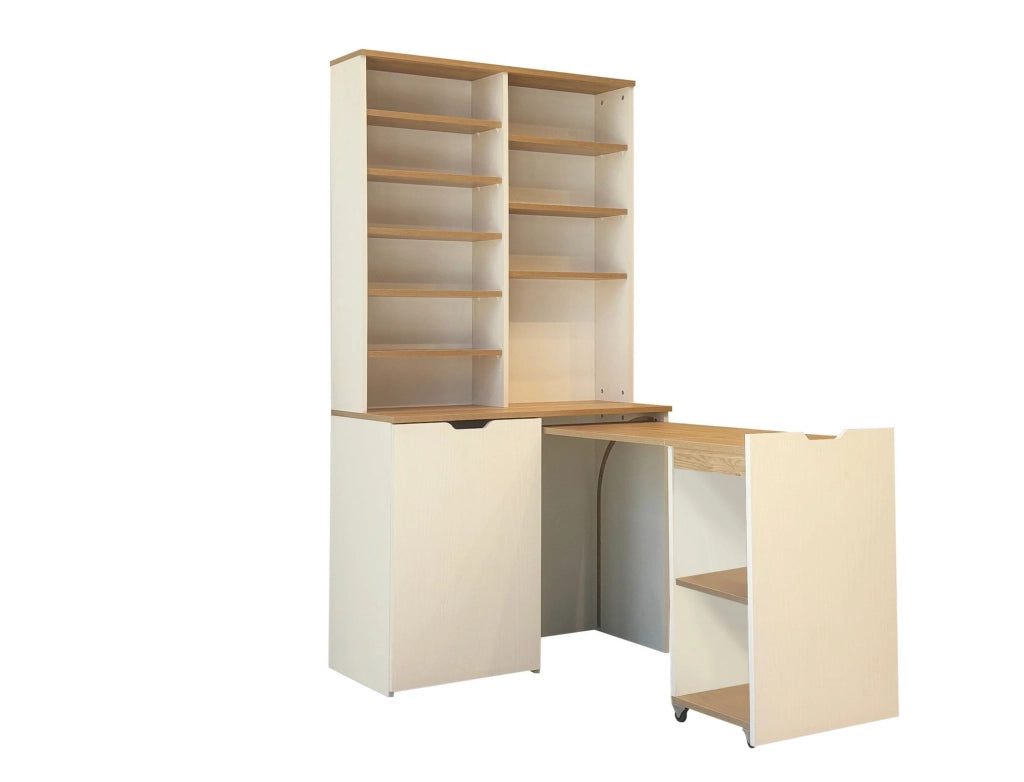 Portacaffè in legno "Flexa" - 100 x 45 x 190 cm - Crema