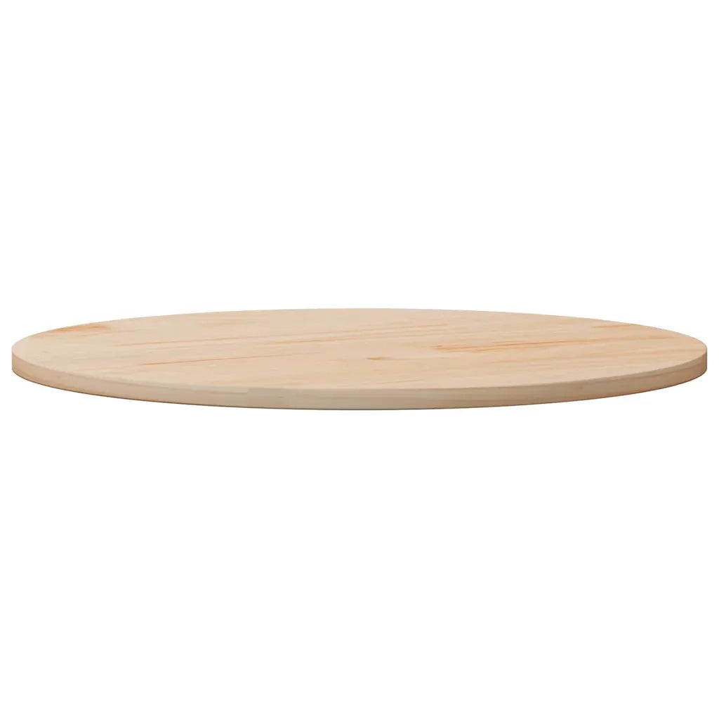 Piano Tavolo | Superficie Tavolo | Piano Scrivania Rotondo ?90x3 cm in Legno Massello di Pino