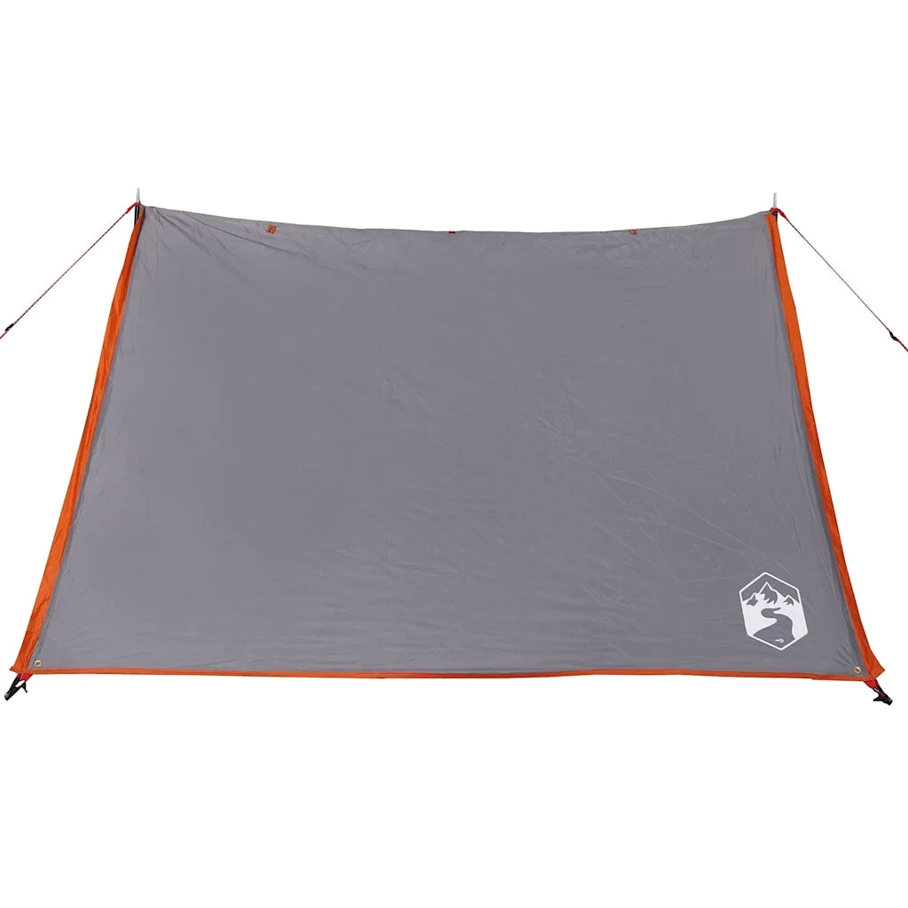 Tenda da campeggio | Tenda da campo 2 Persone Grigio e Arancione Impermeabile