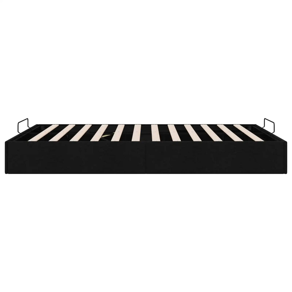 Letto ottomano Nero 153 x 203 cm Tessuto 3403070