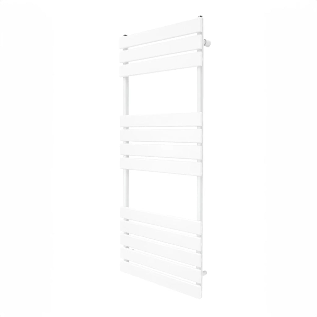Radiatore per asciugamani design a pannello piatto 1200 x 450 mm per bagno ad incasso Bianco