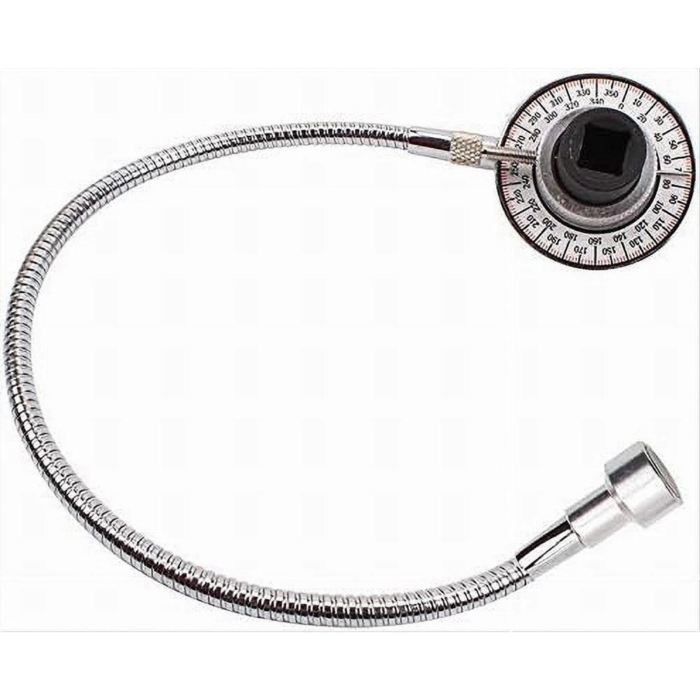 Trade Shop - Strumento Di Misurazione Angolare Clip 1/2 Calibro Con Tubo Flessibile Magnetico -