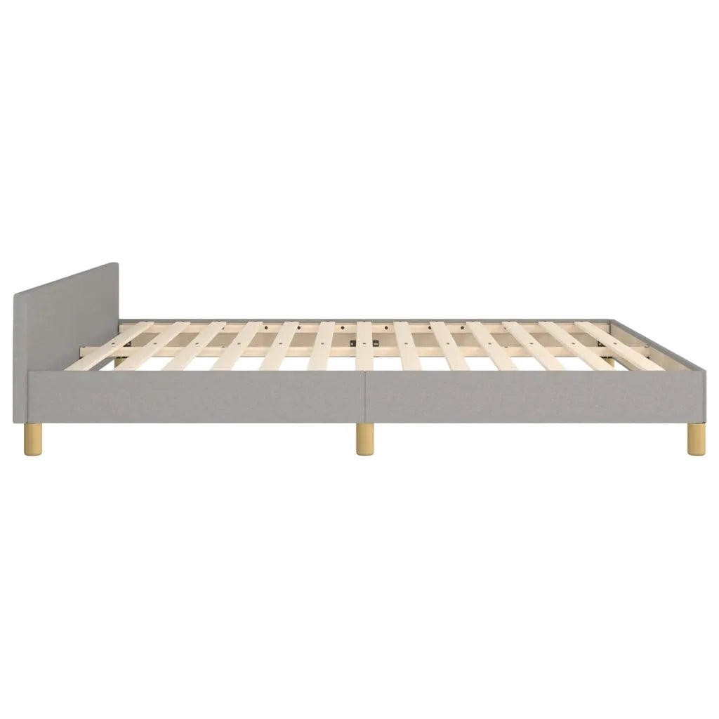 Giroletto senza Materasso-Struttura Letto Grigio Chiaro 180x200 cm Tessuto 830118