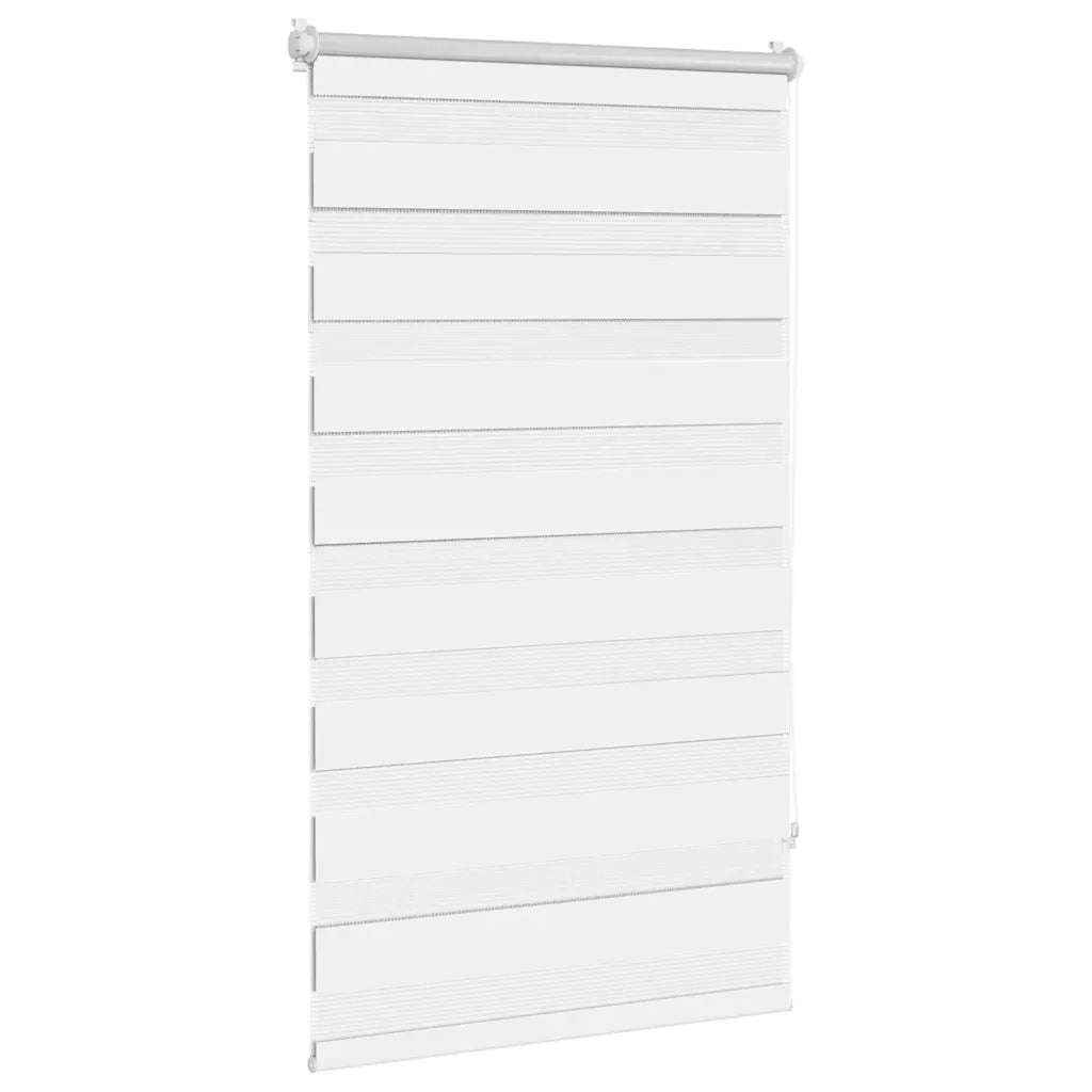 Tenda a rullo zebrata-Tenda avvolgibile 70,9x120 cm Tessuto Larghezza 66,7 cm bianco